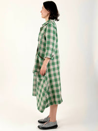 Elle Green Check Dress