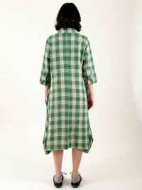 Elle Green Check Dress