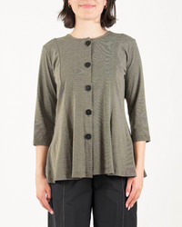Becca Khaki Stripe Cardigan