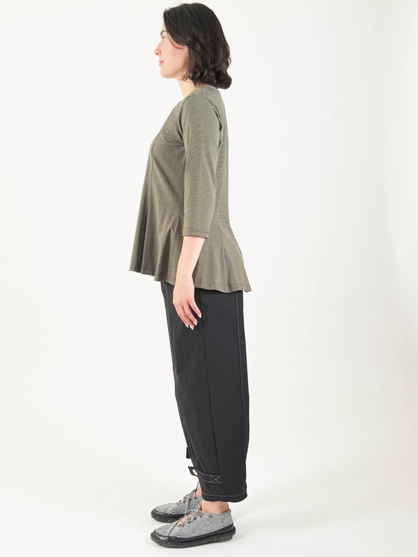 Becca Khaki Stripe Cardigan