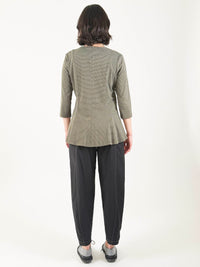Becca Khaki Stripe Cardigan