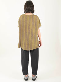 Shelley Olive Stripe Top