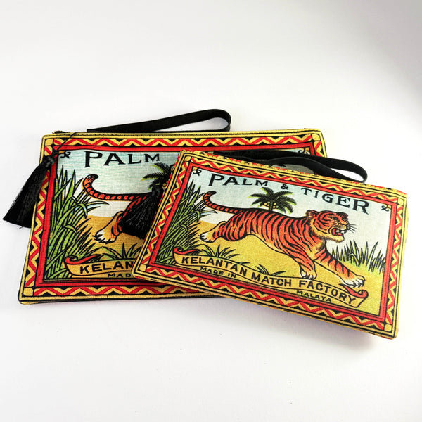 Palm & Tiger Small Pouch