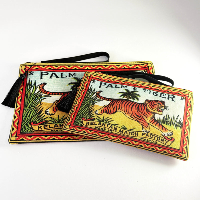 Palm & Tiger Small Pouch