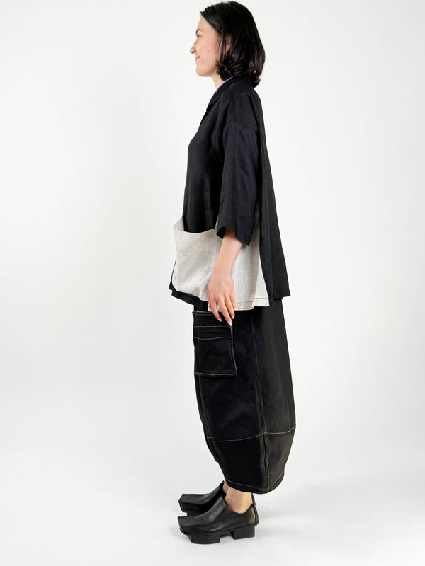 Staci Black Silt Top