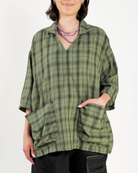 Staci Green Check Top