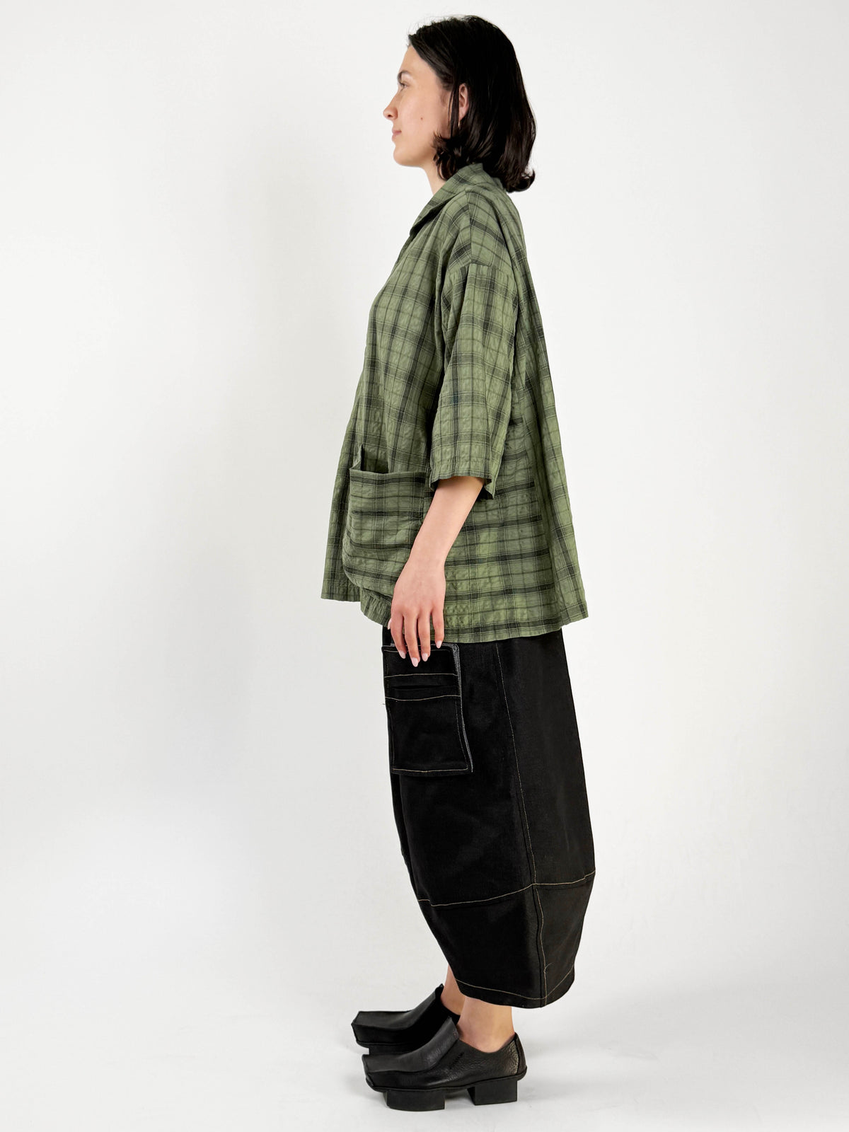 Staci Green Check Top