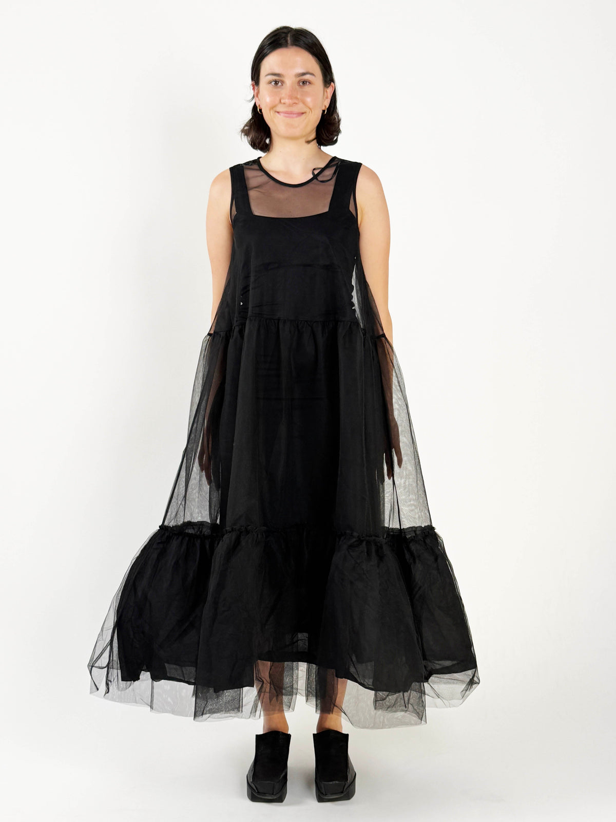 Sorrel Tulle Black Dress