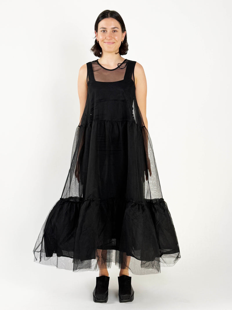 Sorrel Tulle Black Dress