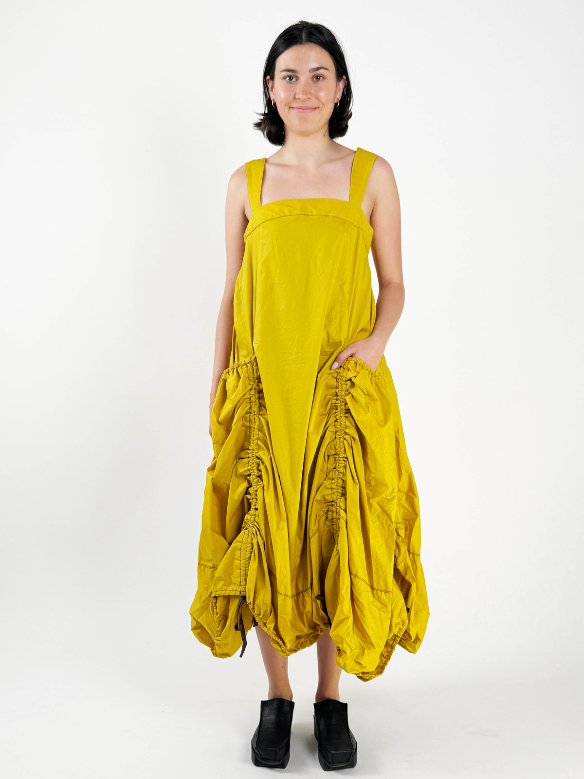 Faerwin Chartreuse Dress