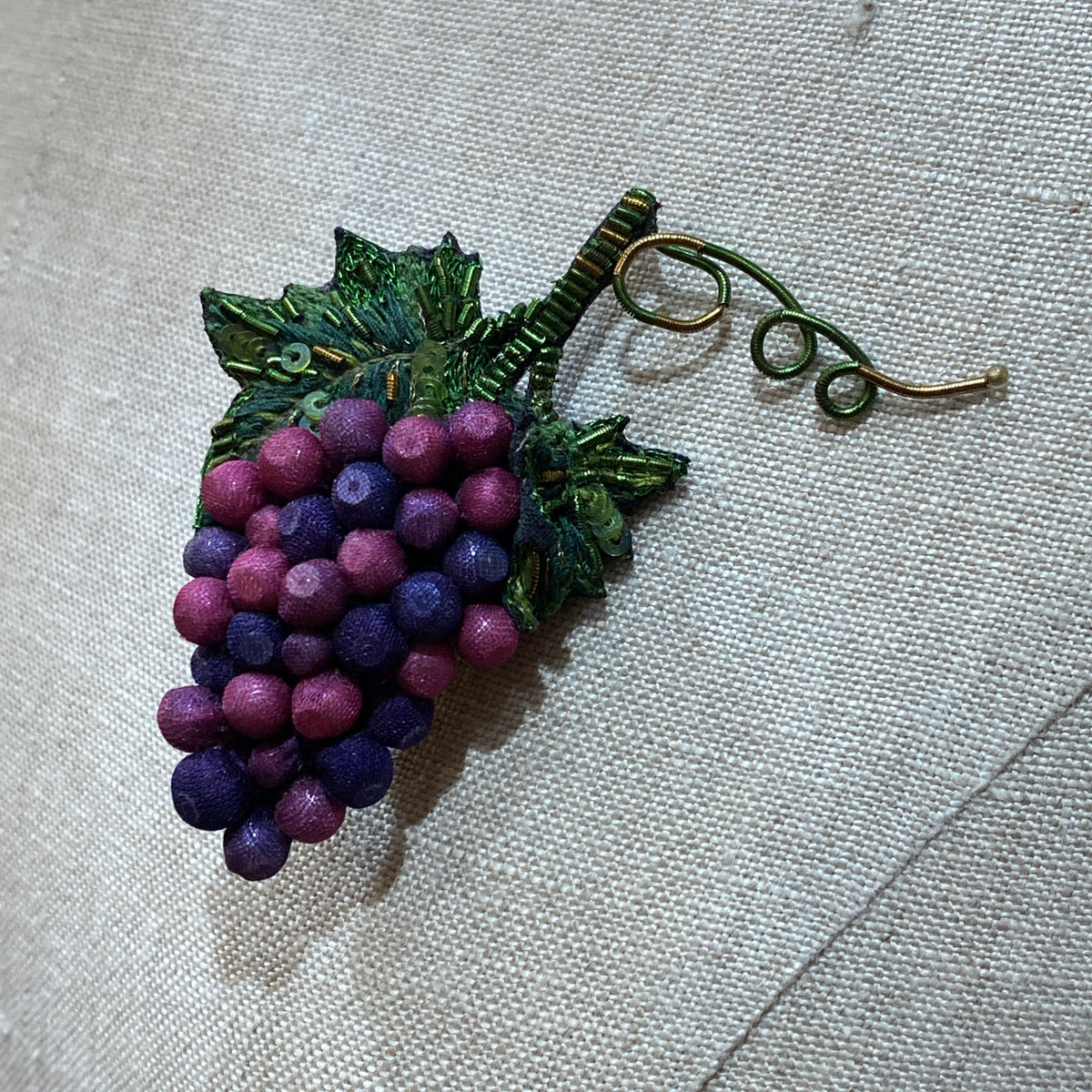 Grapes Brooch