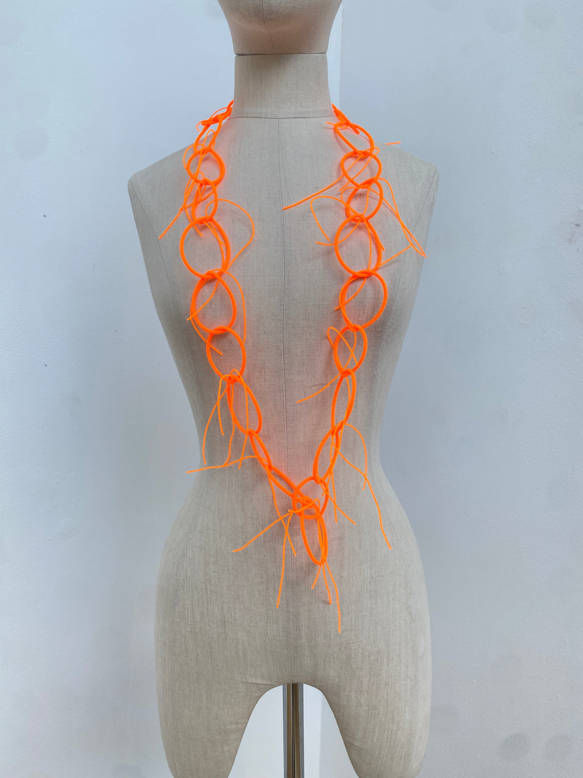 RG179 - Fiocco Necklace in Fluro Orange