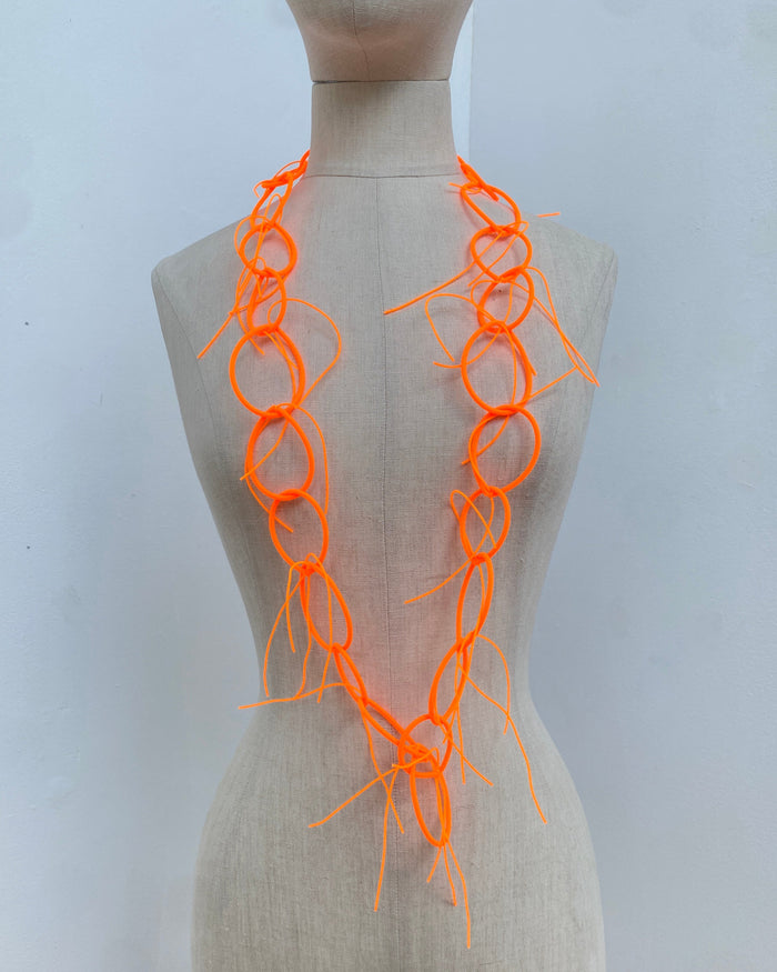 RG179 - Fiocco Necklace in Fluro Orange