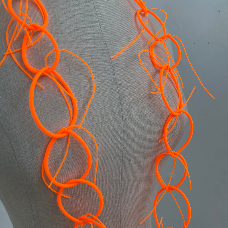 RG179 - Fiocco Necklace in Fluro Orange