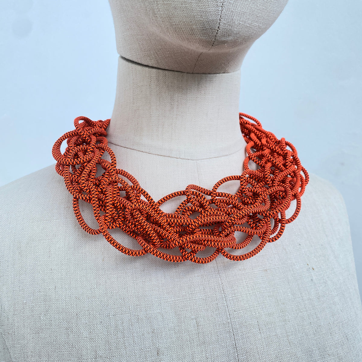 RG40- Tejer Necklace in Orange