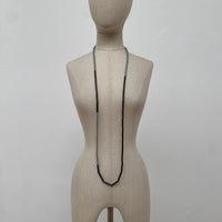 JC510 - Bi Colour Tube Necklace - Black / Concrete