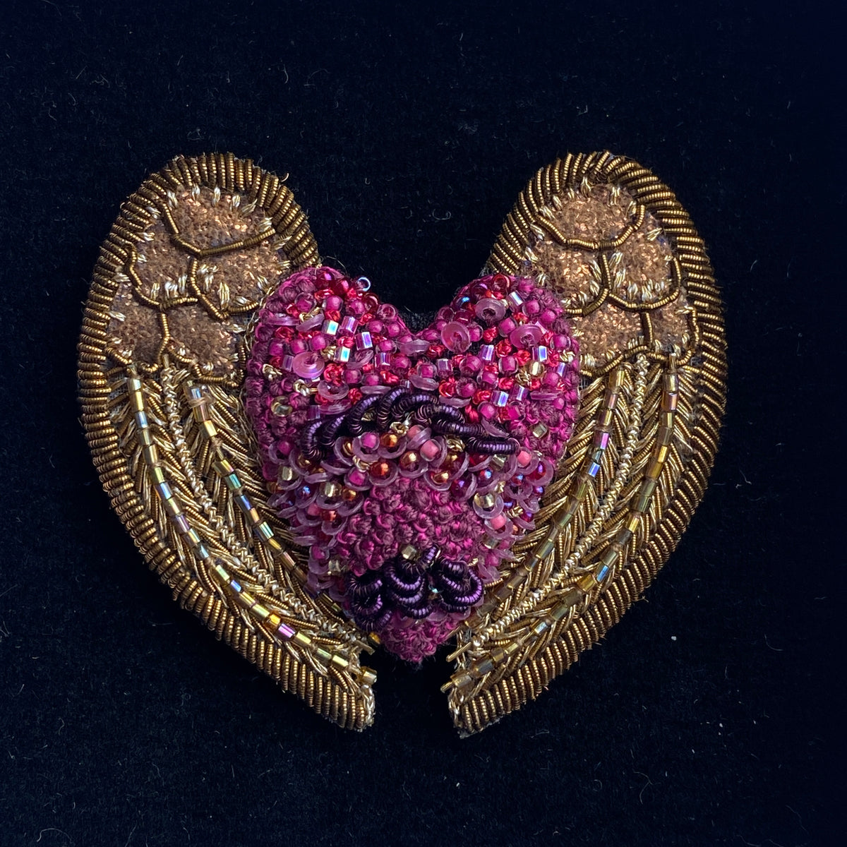 Heart Wings Brooch