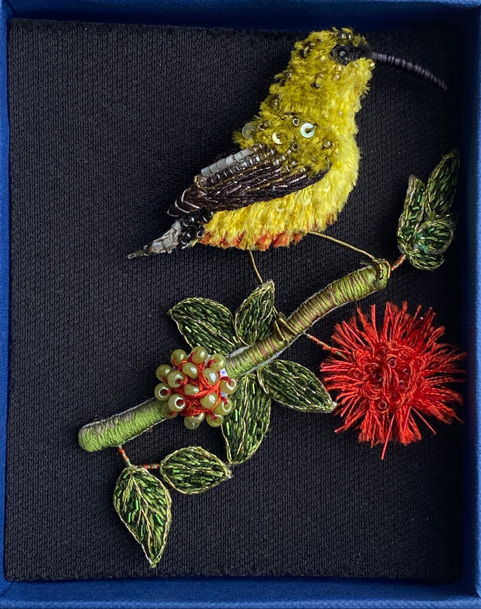 Garden Sunbird Brooch
