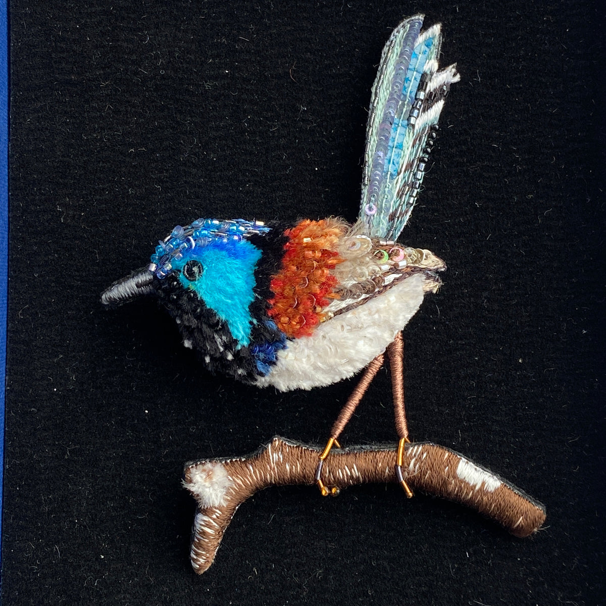 Fairy Wren Brooch