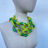 CB180 - Short Loop Necklace in Lime