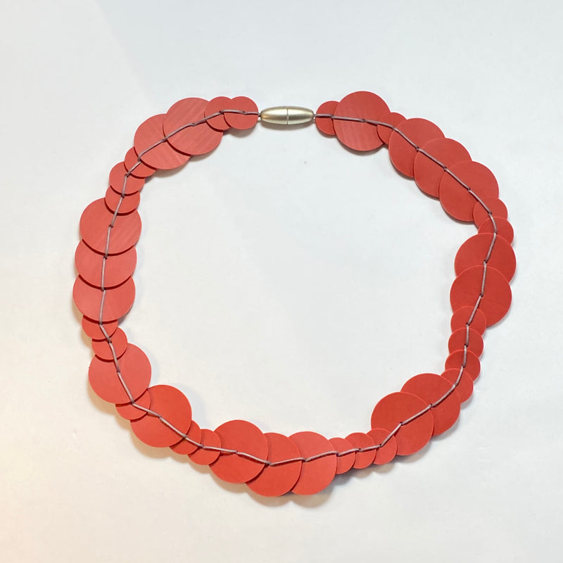 RG86 - Penelope Necklace in Smoke/Red