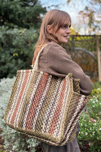 Barry Striped Olive Bag