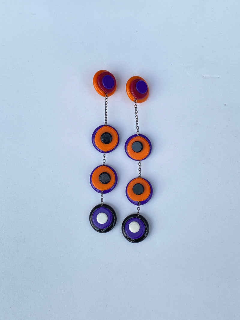 IF141 - Legoe Earring in Orange/Purple
