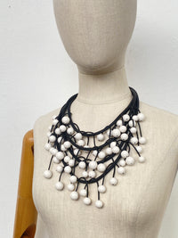 Onyx White Necklace