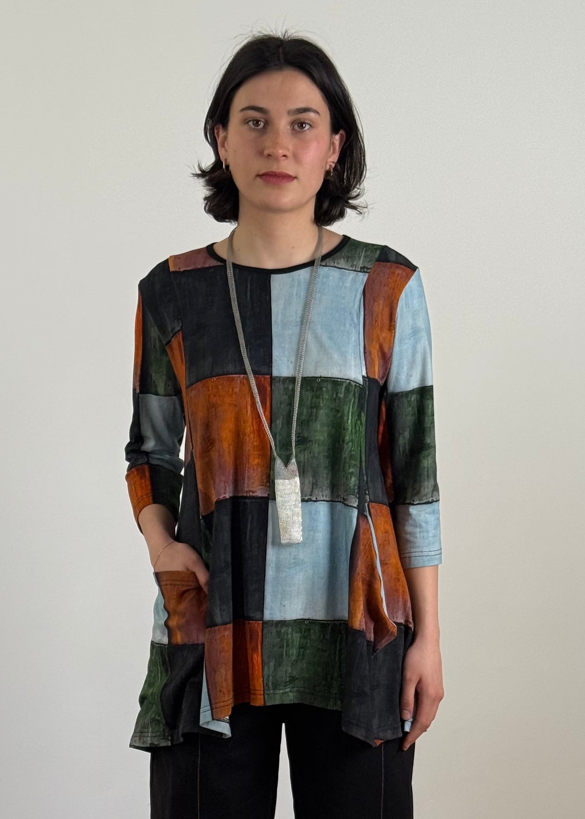 Jesse Tiles 3/4 Sleeve Tunic