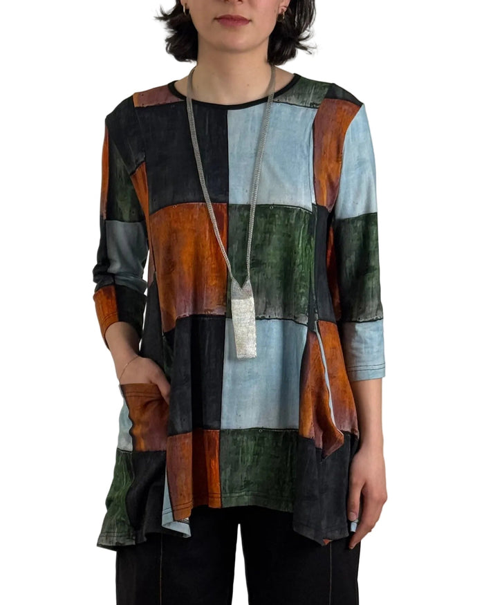 Jesse Tiles 3/4 Sleeve Tunic