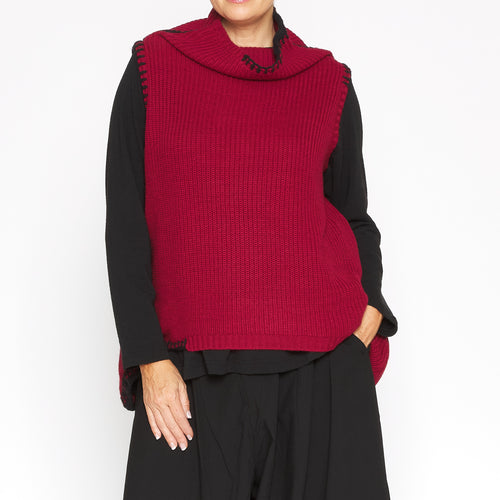 MU233318 Pullover in Red Combo