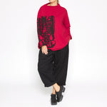 MU233008 - Pullover in Red Combo