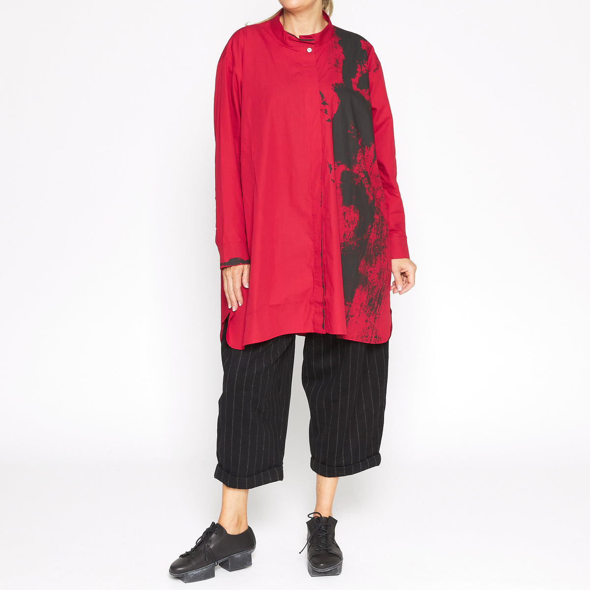 MU233426 Blouse in Red Combo