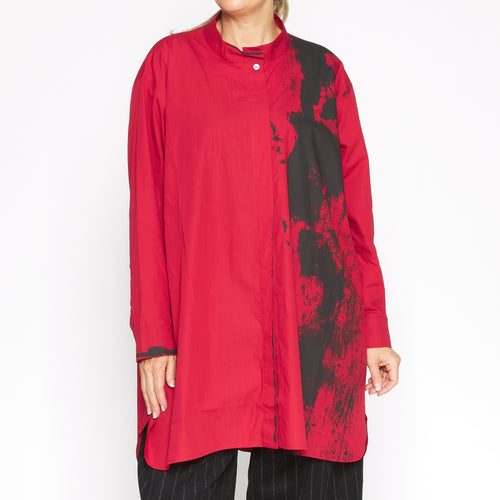MU233426 Blouse in Red Combo