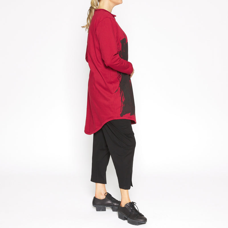 MU233439 Pullover in Red Combo