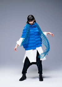 253 310 Blue Poncho