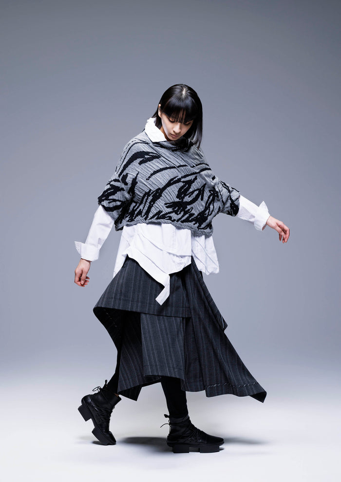 253 313 Black Combo Top