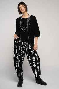 Oka Dot Pant - Black