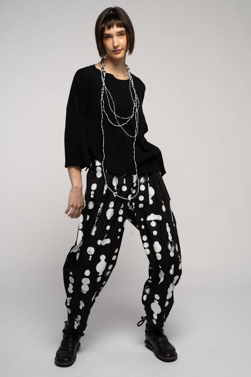 Oka Dot Pant - Black