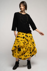 Oka Dot Skirt - Mustard