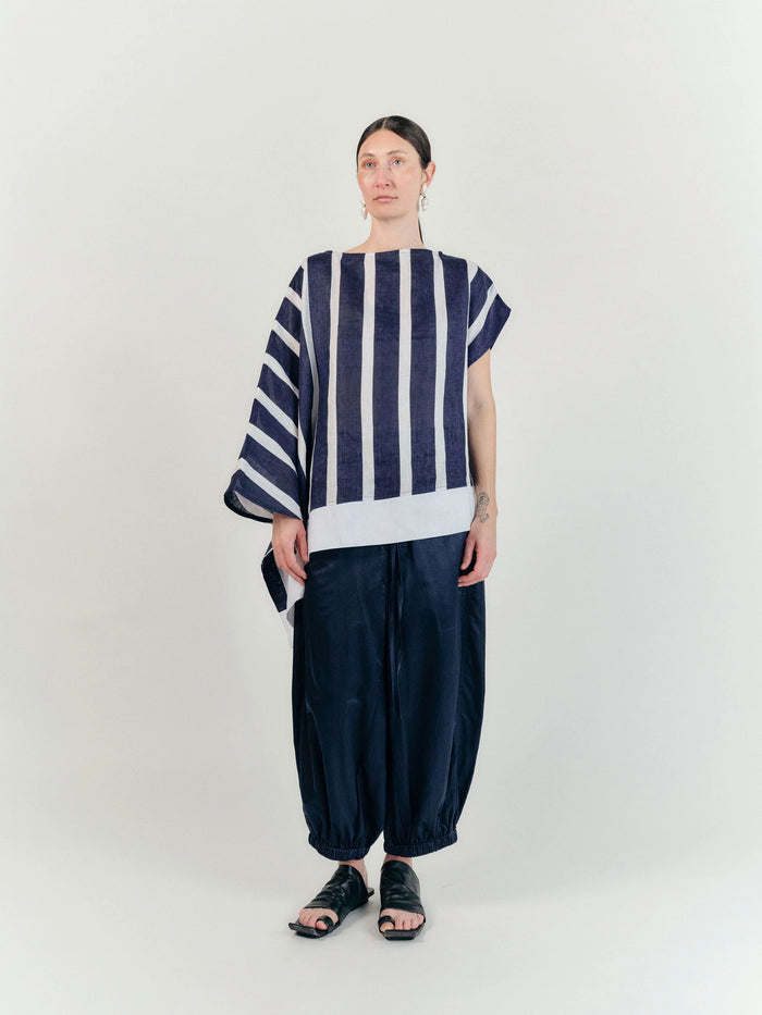 Asumi Top Navy & White Stripe