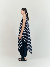 Batan Tunic Navy & White Stripe