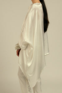 Nicholson White Silk Top