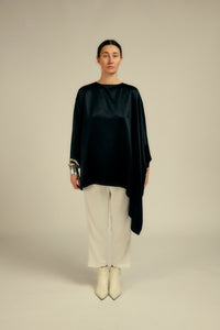 Nicholson Black Silk Top
