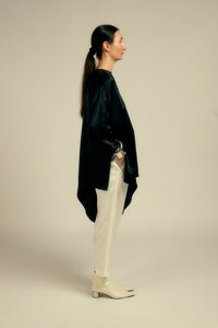Nicholson Black Silk Top