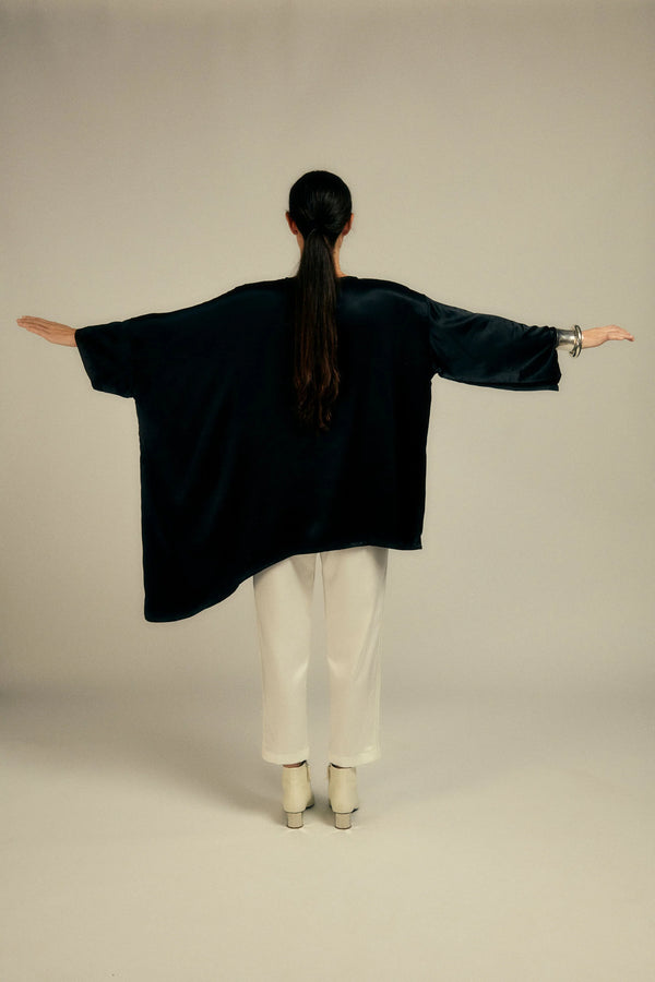 Nicholson Black Silk Top