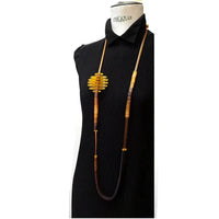 Rio Long Necklace -Ochre Bronze