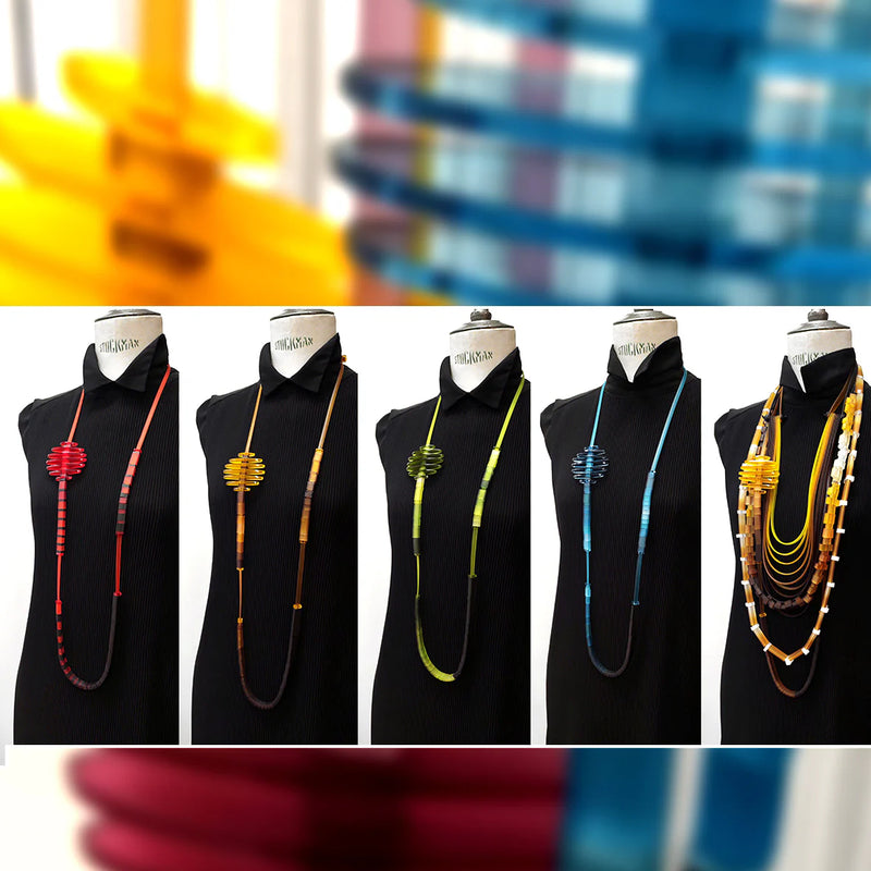 Rio Long Necklace -Ochre Bronze