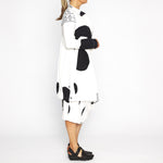 RBS23-3440917 Sleeveless Dress Black Print