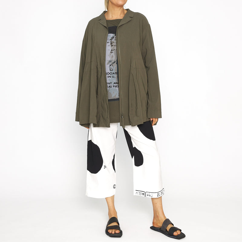 RBS23-3440130 Wide Pant Black Print